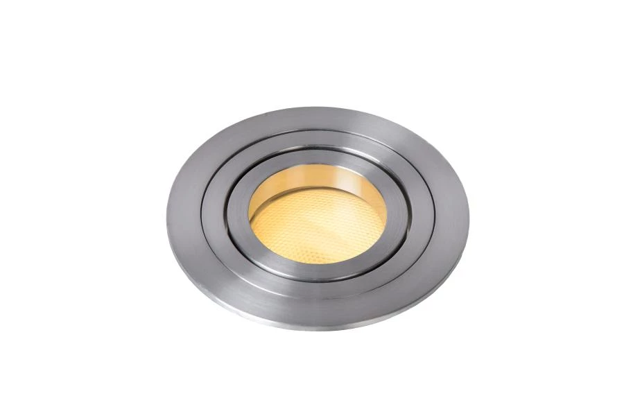 Lucide TUBE - Recessed spotlight - Ø 9,2 cm - 1xGU10 - Satin Chrome - detail 1